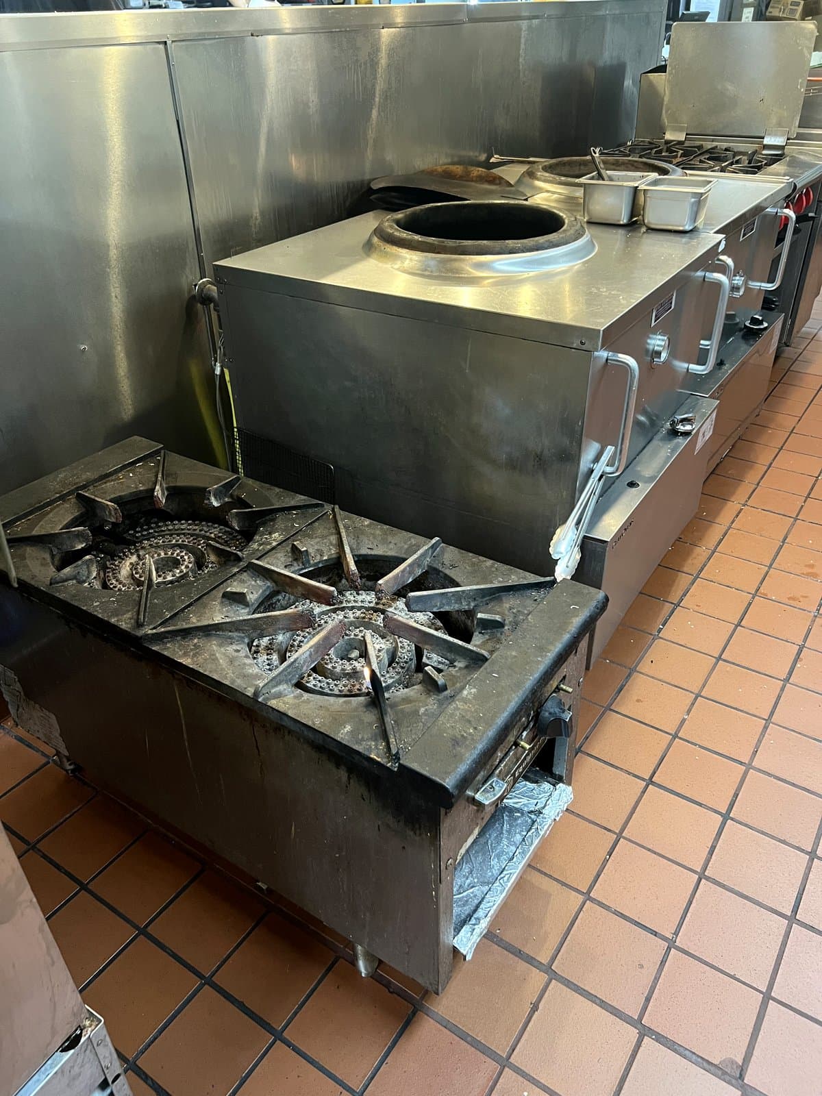 Tandoor oven and commercial range at Mint Indian Bistro catering kitchen