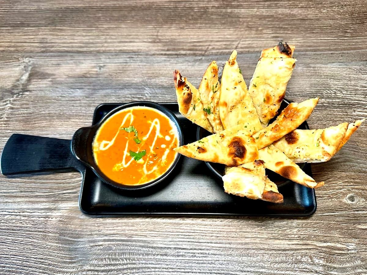 Cheese Naan at Mint Indian Bistro Las Vegas