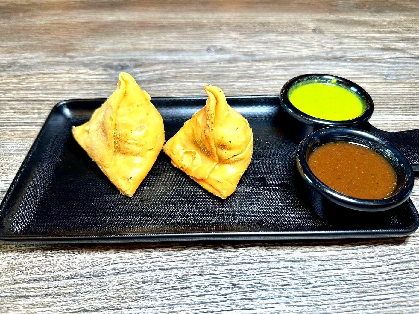 Vegan Vegetable Samosa (2 pcs) — Mint 10 signature at Mint Indian Bistro