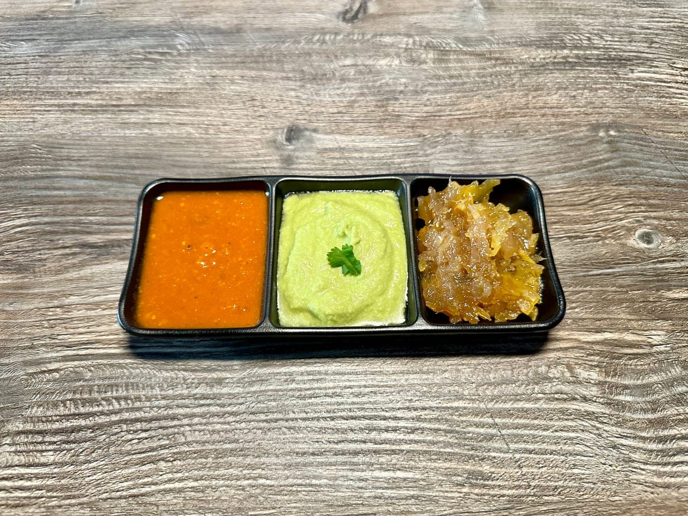 Chutney trio at Mint Indian Bistro