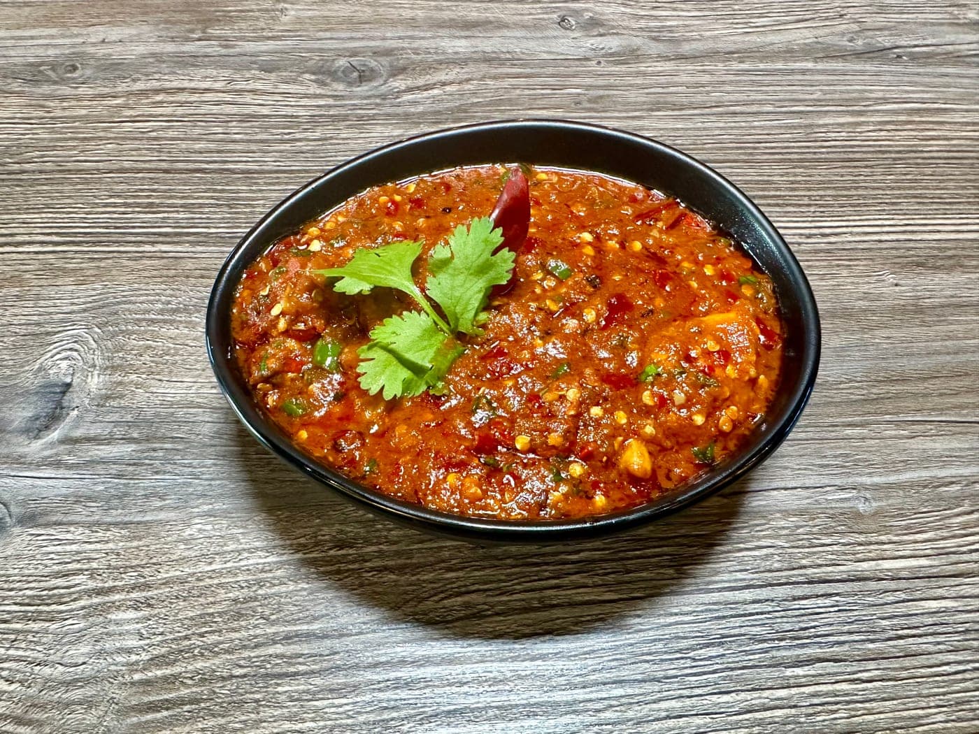 Inferno curry at Mint Indian Bistro