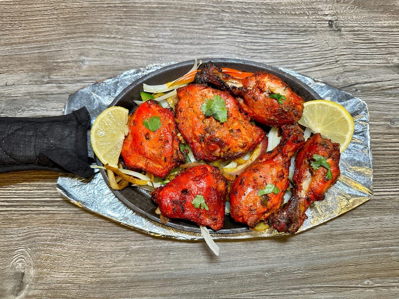 Tandoori chicken at Mint Indian Bistro